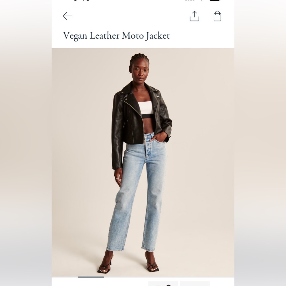 Abercrombie Leather jacket